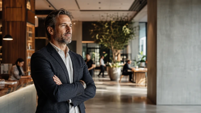 Dirección de negocio supervisando una operación empresarial